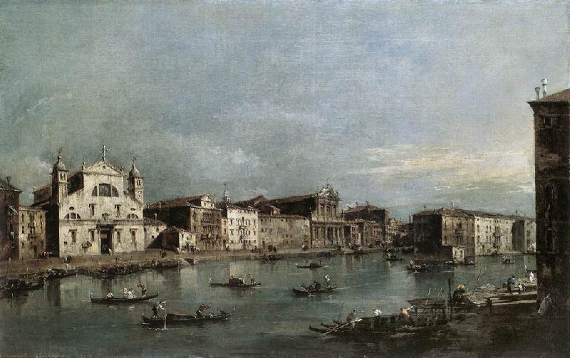 GUARDI, Francesco The Grand Canal with Santa Lucia and the Scalzi dfh